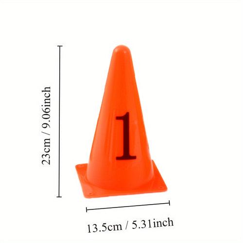1-10 Number Training Cones Set with Bag