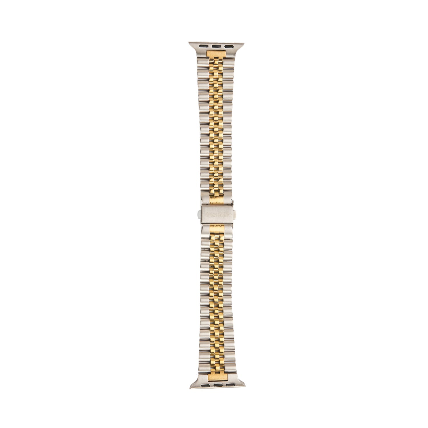 Stainless Steel Link Bracelet Band - The Perth in Silver and Gold Large - Compatible with Apple Watch Size 42mm to 45mm