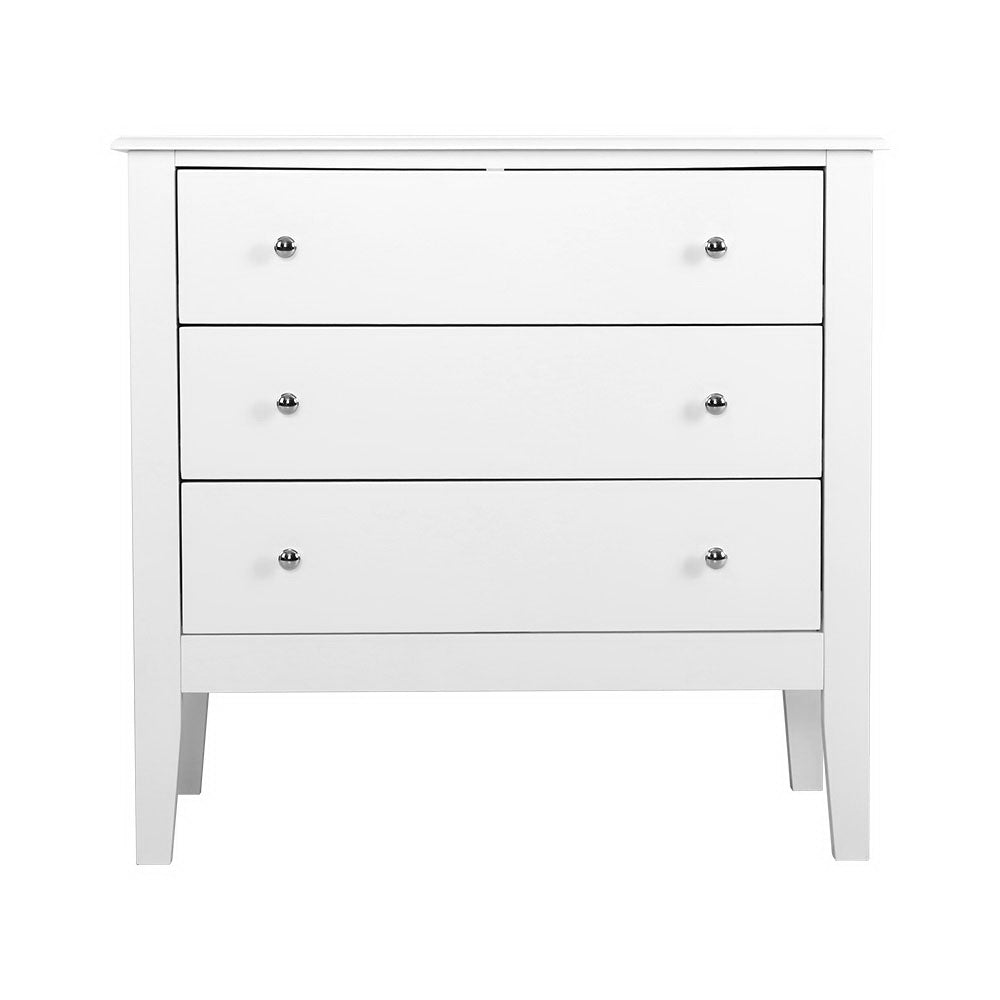 NNEDSZ Chest of Drawers Storage Cabinet Bedside Table Dresser Tallboy White