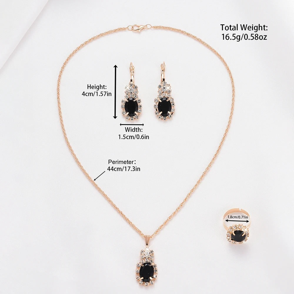 Luxury Women’s Rhinestone Quartz Watch Set (5-Piece)