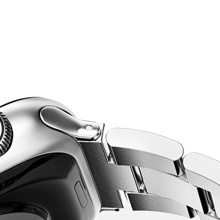 Stainless Steel Link Bracelet Band - The Sydney in Stainless Steel - Compatible with Apple Watch Size 38mm to 41mm