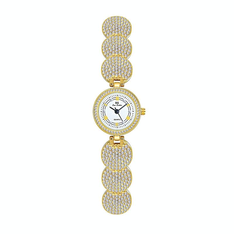 NNEDSZ Diamond-Inlaid Women Chain Watch - Elegant Accessory