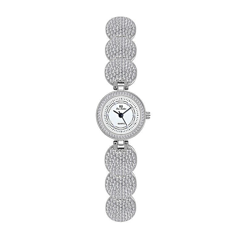 NNEDSZ Diamond-Inlaid Women Chain Watch - Elegant Accessory