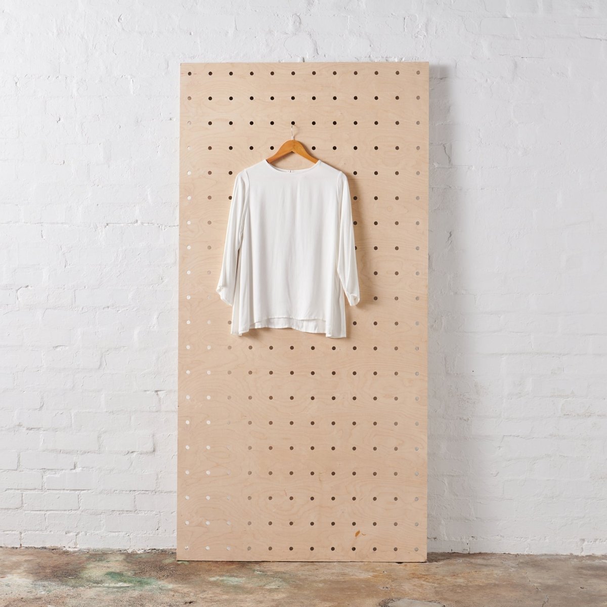 Bamboo Long Sleeve Top in White