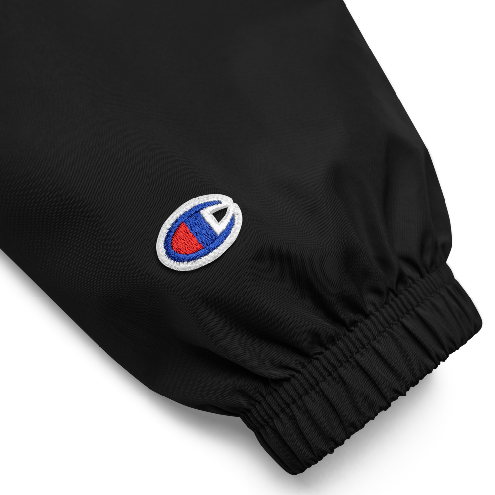 Embroidered Motovated Packable Jacket