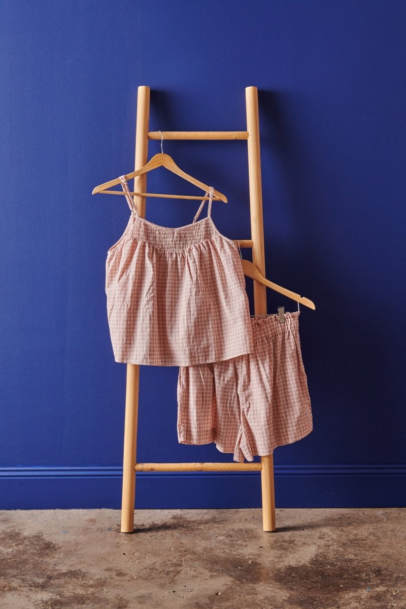 Linen Sets in Pink & Cream Gingham