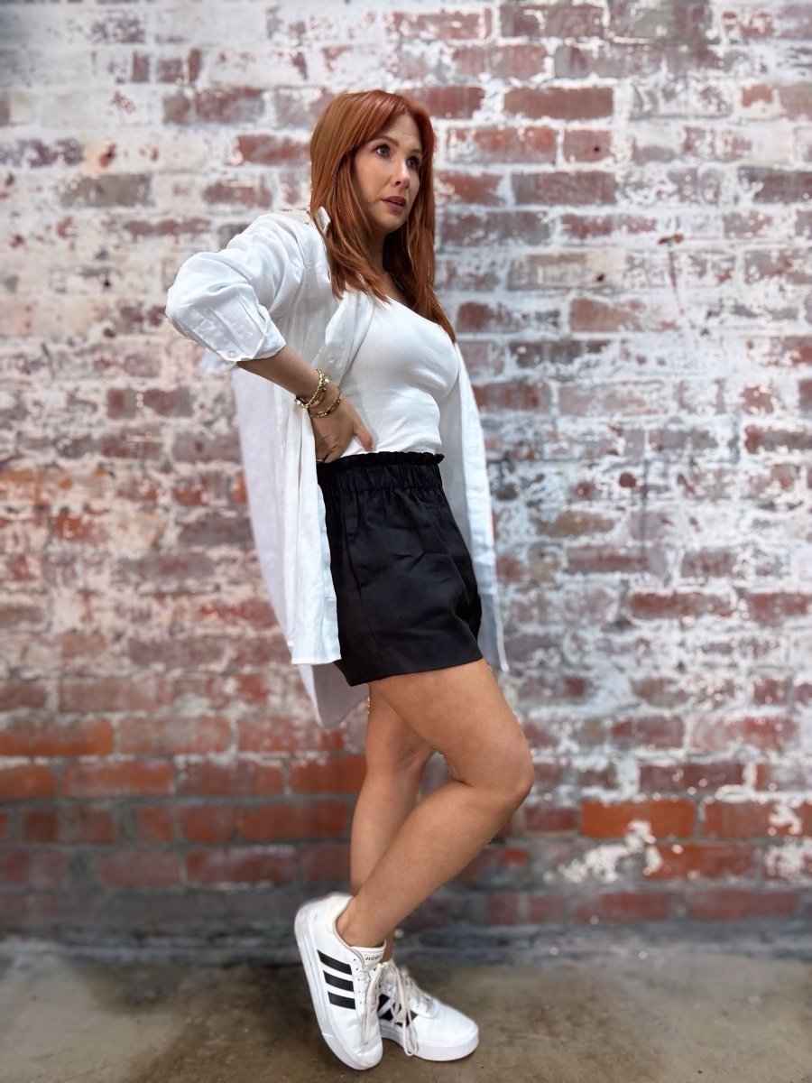Long White Linen Shirt